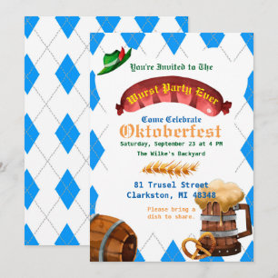 Convite para Festa de Oktoberfest