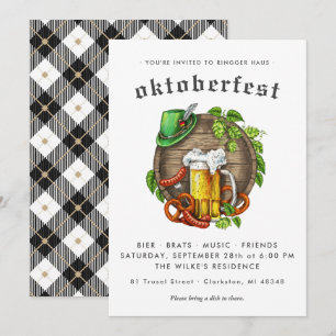 Convite para Festa de Oktoberfest