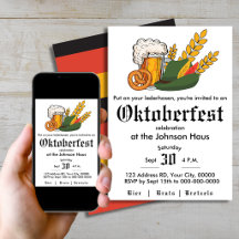 Convite para Festa de Oktoberfest