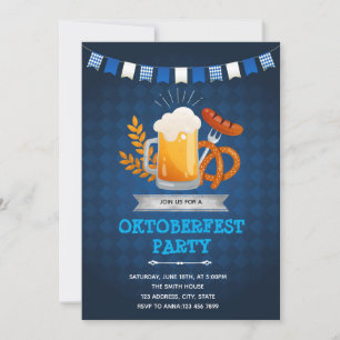 Convite para festa de Oktoberfest