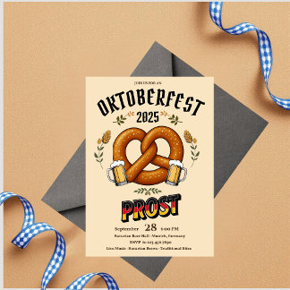 Convite para Festa de Oktoberfest | Prost de Cerve