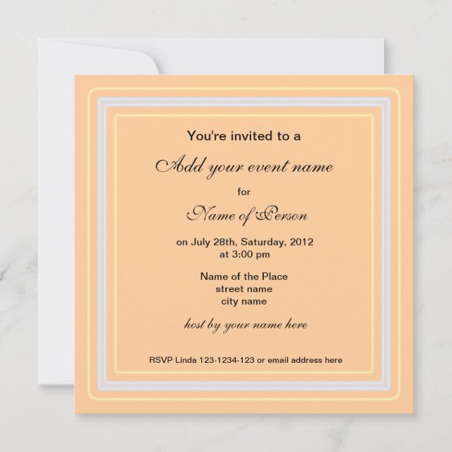 Convite para festa de outono (Frente)