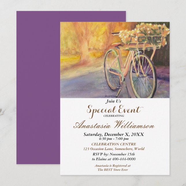 CONVITE PARA FESTA DE PEDAALADA NO PARQUE (Frente/Verso)