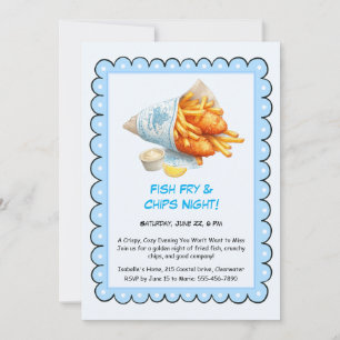 Convite para Festa de Peixe Frito e Batatas – Casu