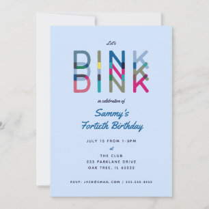 Convite para Festa de Pickleball Sports Lets Dink 