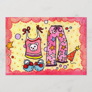 Convite para Festa de Pijamas