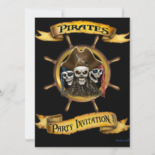 Convite para Festa de Piratas