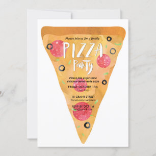 Convite para Festa de Pizza