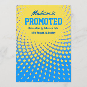 Convite para Festa de Promoção no Trabalho
