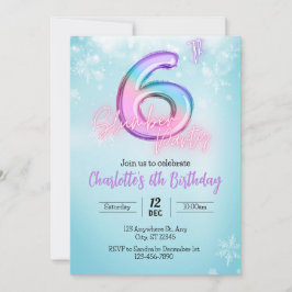 Convite para Festa de Pyjama de Inverno Mágico