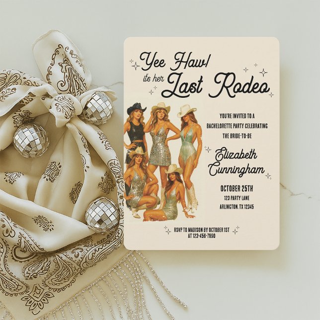 Convite para Festa de solteira da Última Rapariga  (Criador carregado)