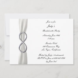 Convite para Festa de solteira de Casamento Branco