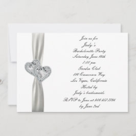 Convite para Festa de solteira de Casamento Branco