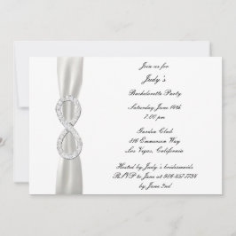 Convite para Festa de solteira de Casamento Branco