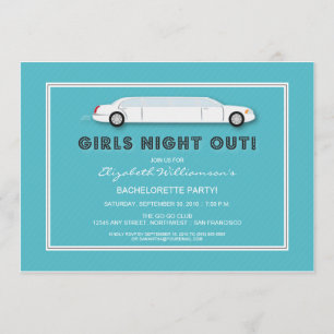 Convite para Festa de solteira de Limo Branco (aqu