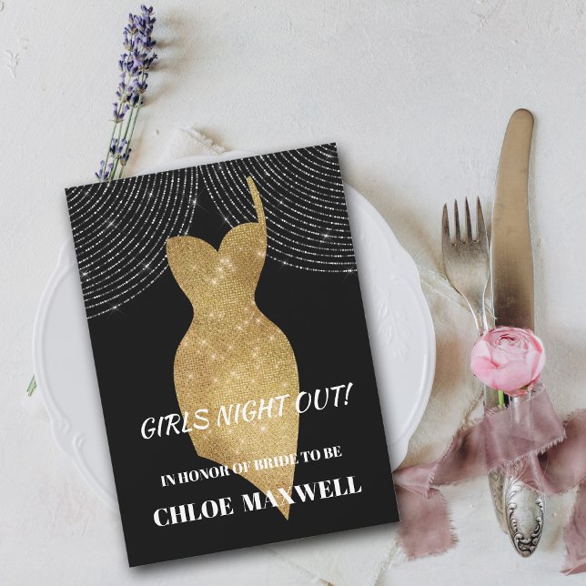 Convite para Festa de solteira de vestir do Sparkl (Criador carregado)