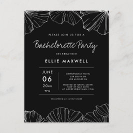 Convite para Festa de solteira Ginkgo Biloba