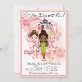 Convite para Festa de Spa Afro-Americano