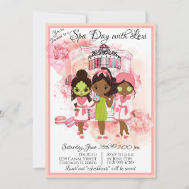 Convite para Festa de Spa Afro-Americano