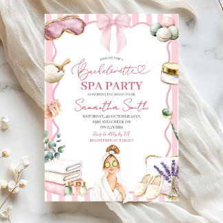 Convite para Festa de Spa Tema Spa para Despedida