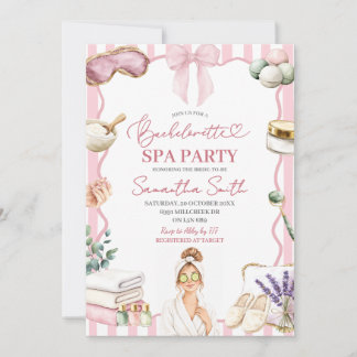 Convite para Festa de Spa Tema Spa para Despedida