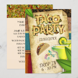 Convite para Festa de Taco