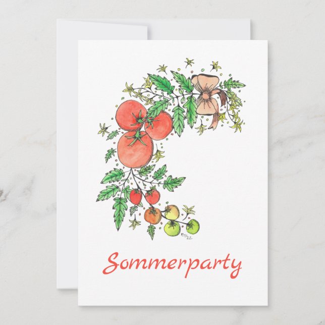 Convite para Festa de Verão (Frente)