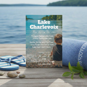 Convite para Festa de Verão à Beira do Lago
