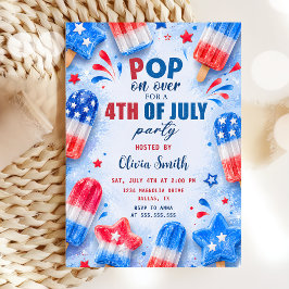 Convite para Festa de Verão do Dia 4 de Julho