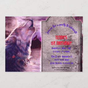 Convite para Festa de Wolf Halloween