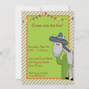 Convite para Festa do Cacto de Burro
