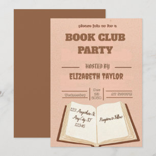 Convite para Festa do Clube do Livro – Noite Aconc