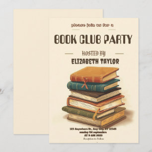 Convite para Festa do Clube do Livro – Noite de Le