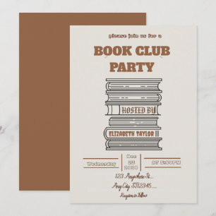 Convite para Festa do Clube do Livro – Noite de Le