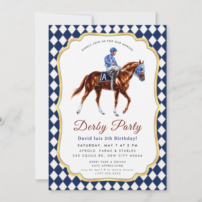 Convite para Festa do Derby (Frente)