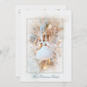 Convite para festa do tema da Costa do Natal