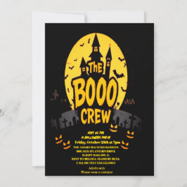 Convite para festa do TF Boo Crew Halloween