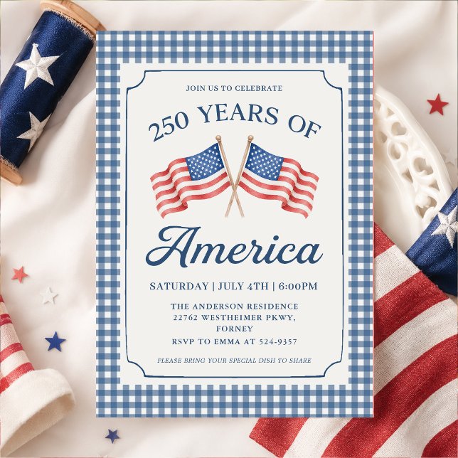 Convite para Festa dos 250 Anos da América (Criador carregado)