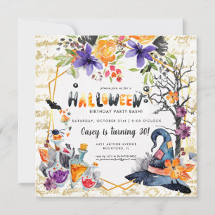 Convite para Festa Elegante de Halloween