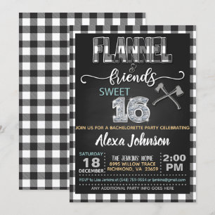 Convite para Festa Flannel & Friends - WH