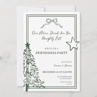 Convite para Festa Friendsmas