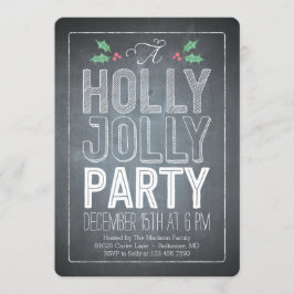 Convite para Festa Holly Jolly Holiday