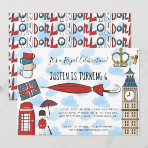 Convite para Festa London Calling