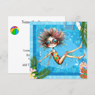 Convite para Festa na Piscina