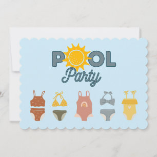 Convite para Festa na Piscina