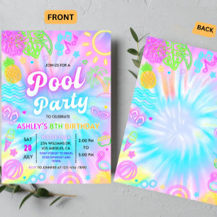 Convite para festa na piscina, Festa de natação ne