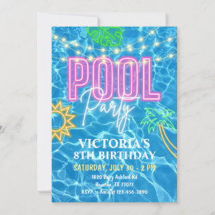 Convite para Festa na Piscina, Festa de Verão na P