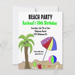 Convite para Festa na Praia