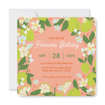 Convite para Festa no Jardim de Citros - Design Ed