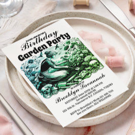 Convite para Festa no Jardim de um Jardineiro Trab